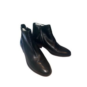 Sam Edelman Pama Leather Black Ankle Booties Size 6.5M NIB